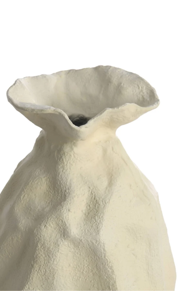 Vase Holbox 21x31 cm Keramik Creme