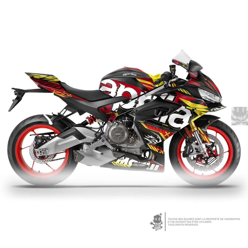 APRILIA KIT DÉCO - RS 660 - WIPEOUT 2 RED - ONLY 50