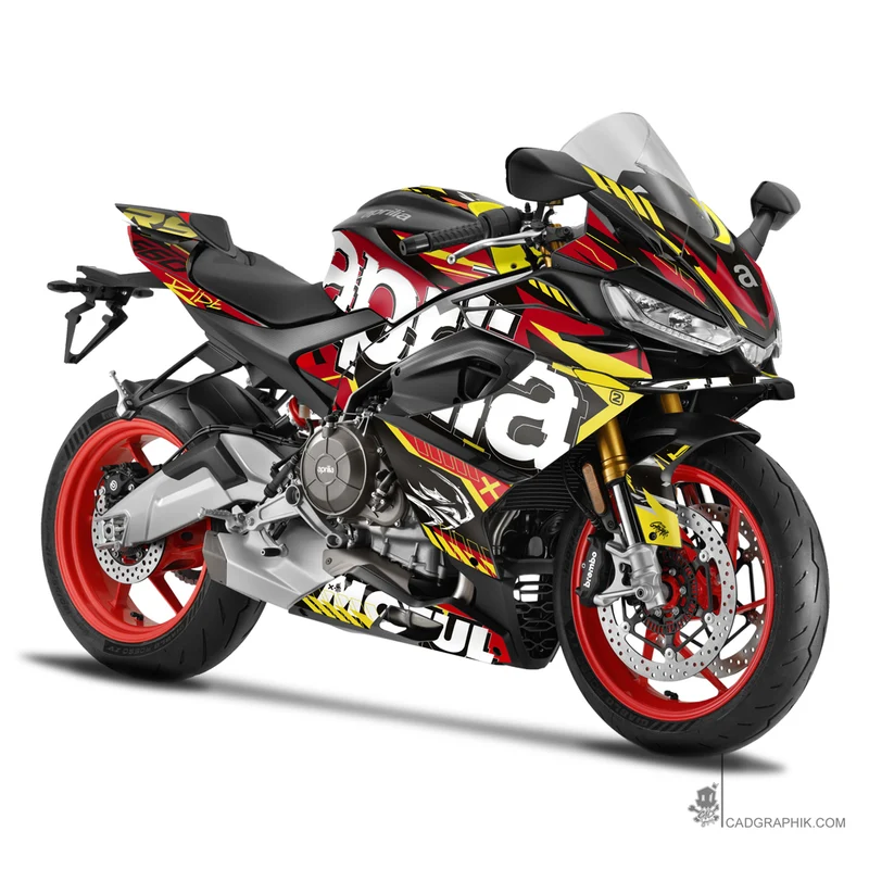 APRILIA KIT DÉCO - RS 660 - WIPEOUT 2 RED - ONLY 50