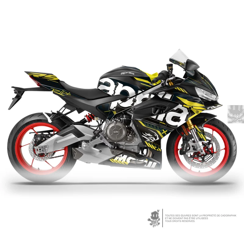 APRILIA KIT DÉCO - RS 660 - WIPEOUT 2 BLACK- ONLY 50