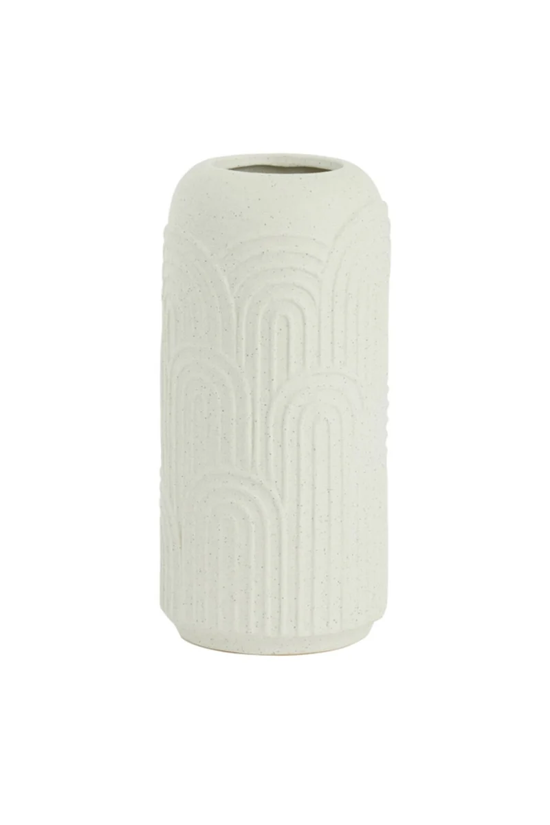 Vase Diego 13x27,5 cm Keramik Creme