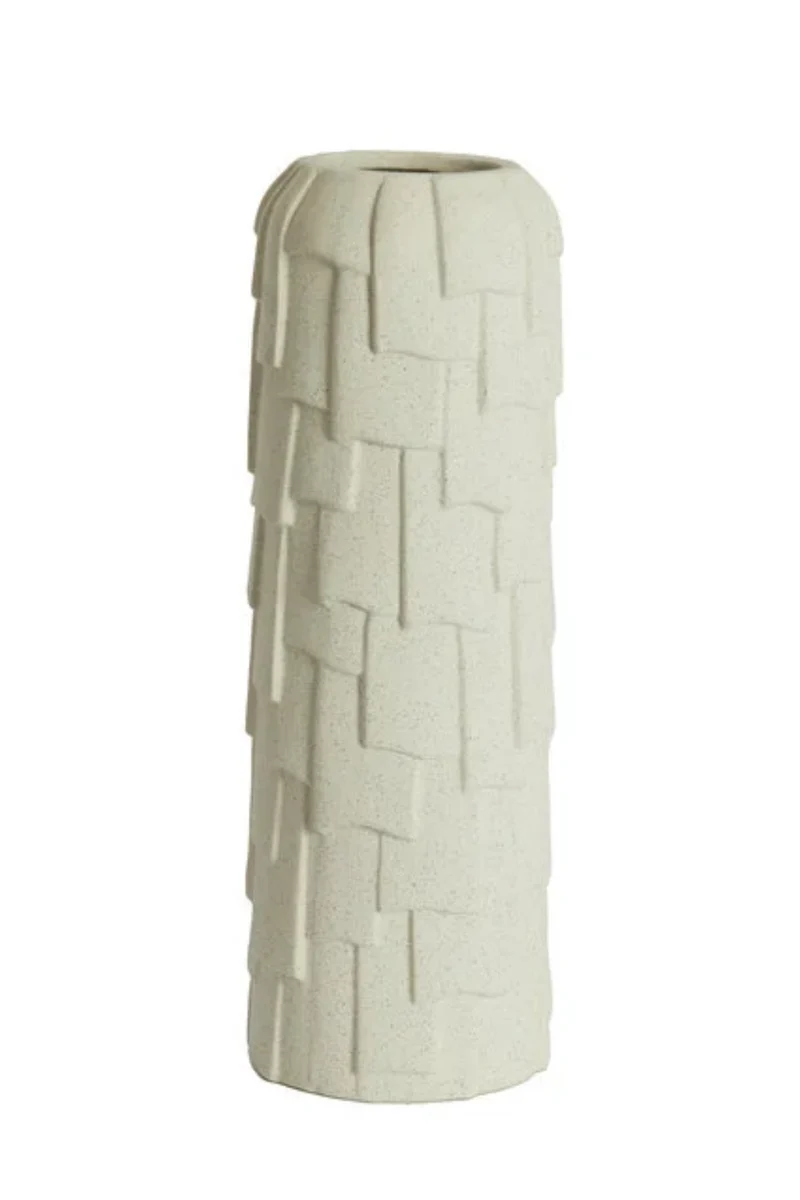 Vase Leima 14x34,5cm Keramik Matt Creme