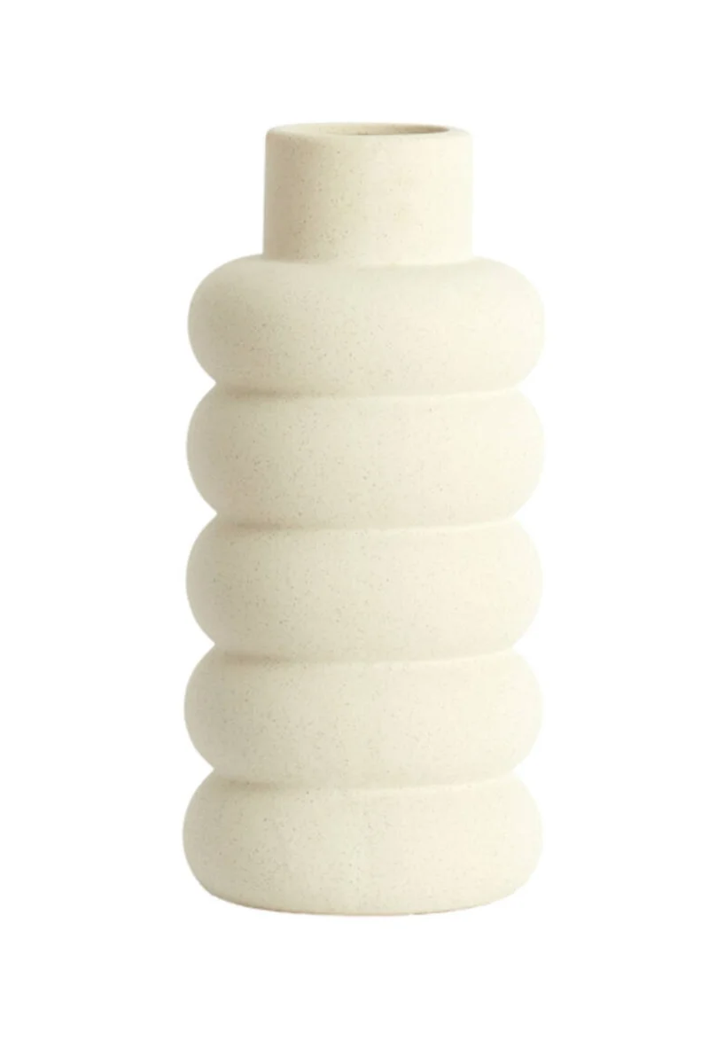 Vase Triora 16x29,5 cm Keramik Matt Creme