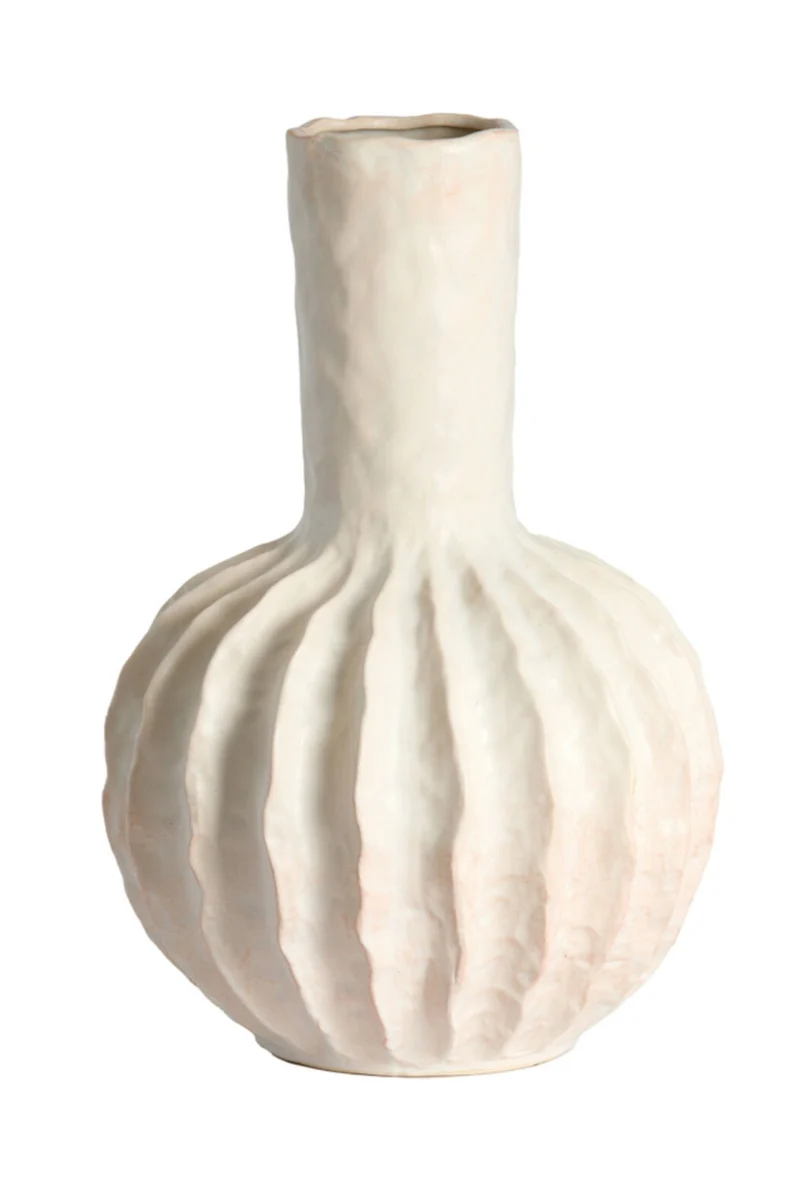 Vase Senago 34x50 cm Keramik Creme