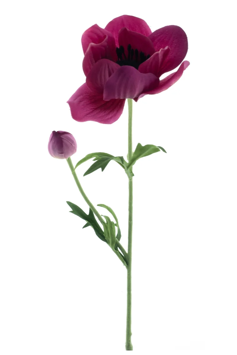 Anemone Kunstblume 63 cm Fuchsia