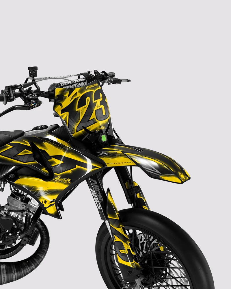 RAZOR - Kit deco YAMAHA DT 50cc - Jaune