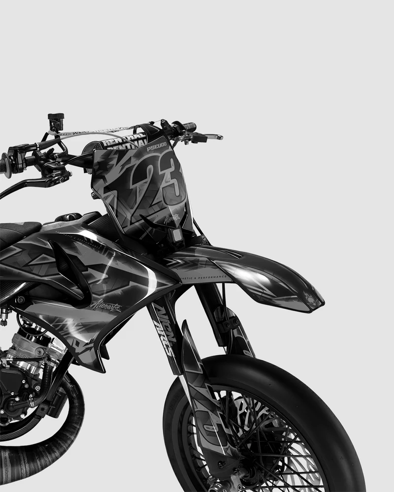 RAZOR - Kit deco YAMAHA DT 50cc - Blanc