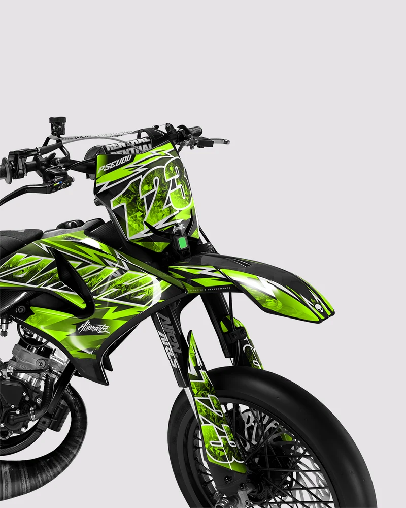 RAMPAGE - Kit deco YAMAHA DT 50cc - Vert