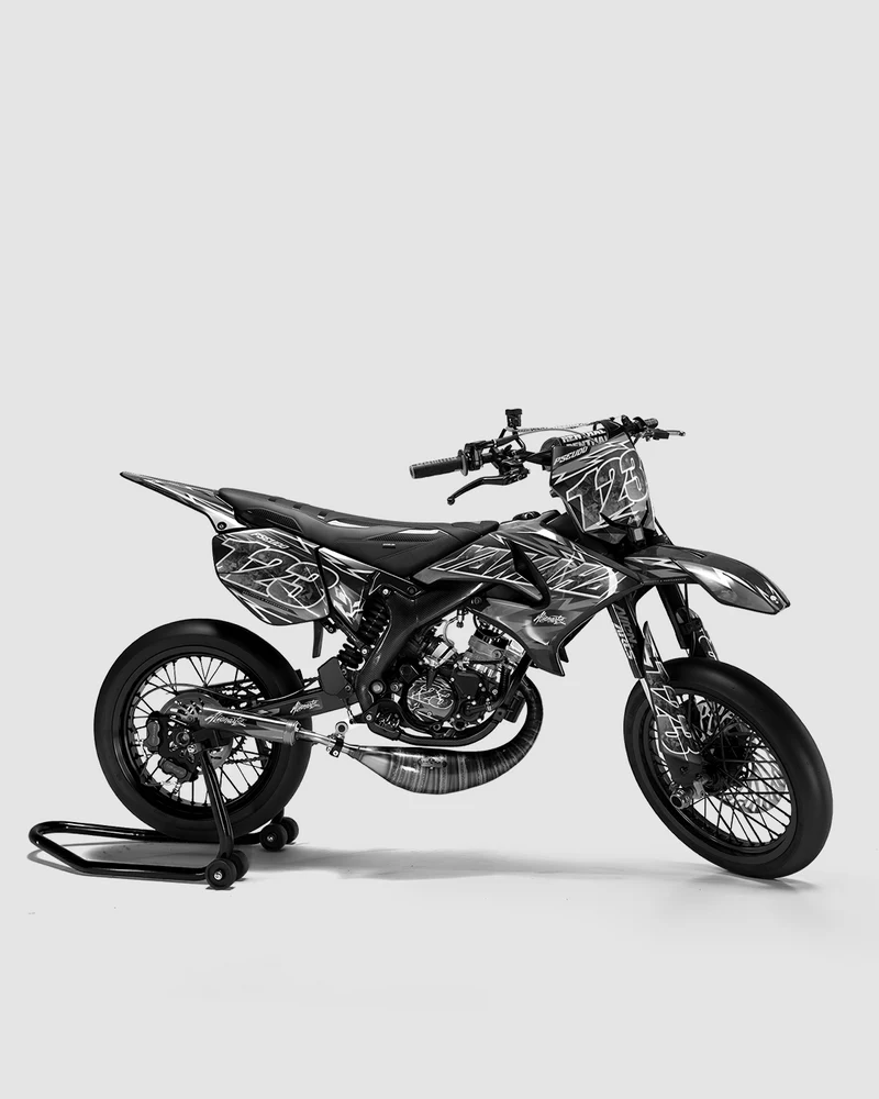 RAMPAGE - Kit deco YAMAHA DT 50cc - Blanc
