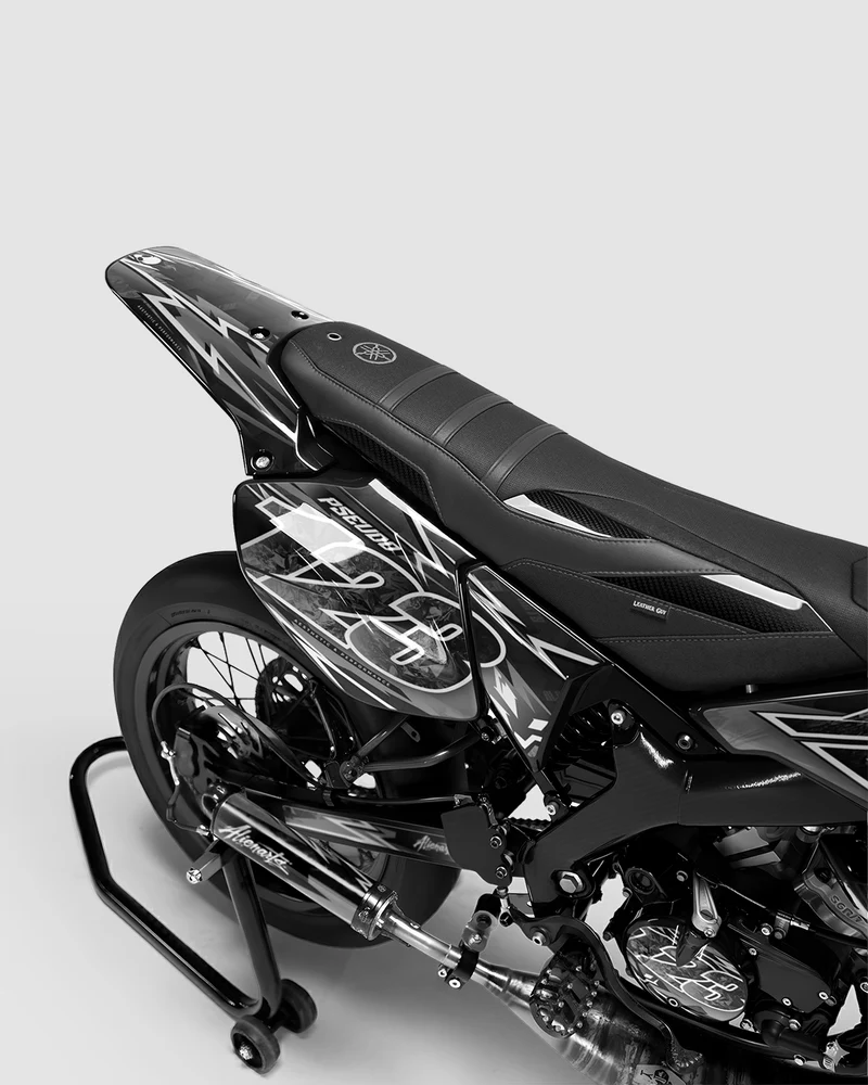 RAMPAGE - Kit deco YAMAHA DT 50cc - Blanc