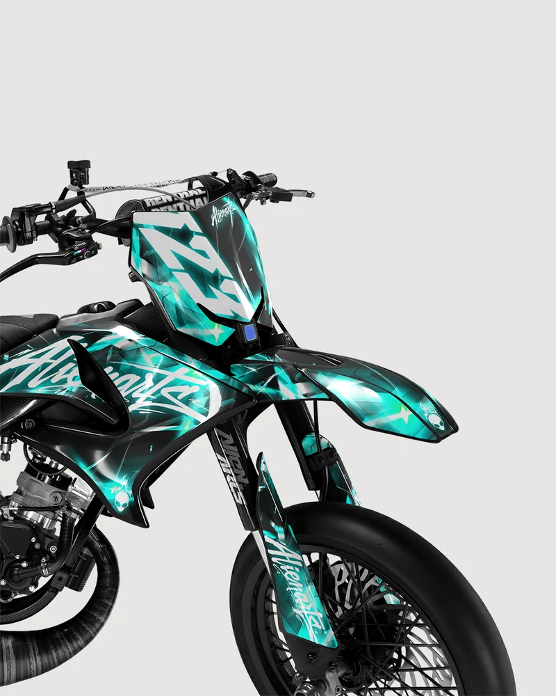 PLASMA - Kit deco YAMAHA DT 50cc - Turquoise