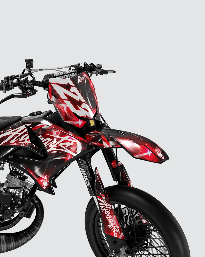 PLASMA - Kit deco YAMAHA DT 50cc - Rouge