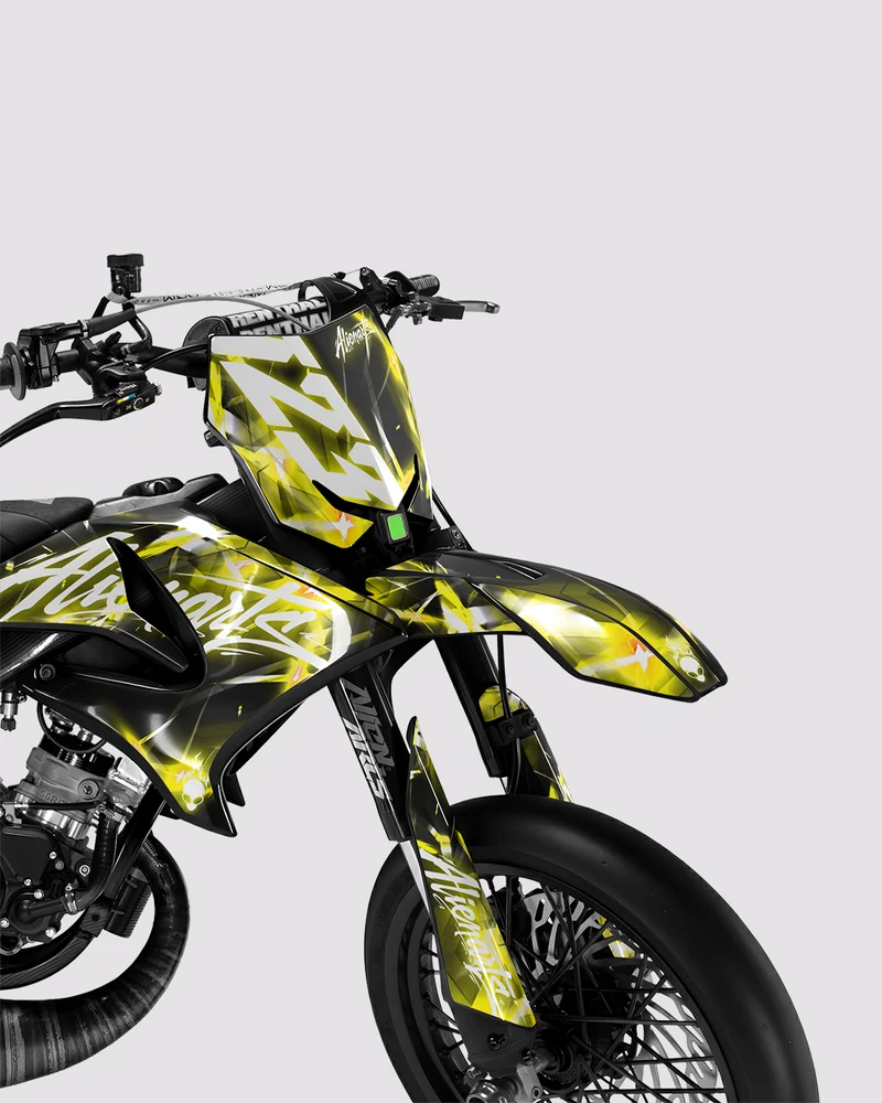 PLASMA - Kit deco YAMAHA DT 50cc - Jaune