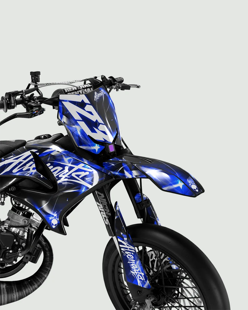 PLASMA - Kit deco YAMAHA DT 50cc - Bleu