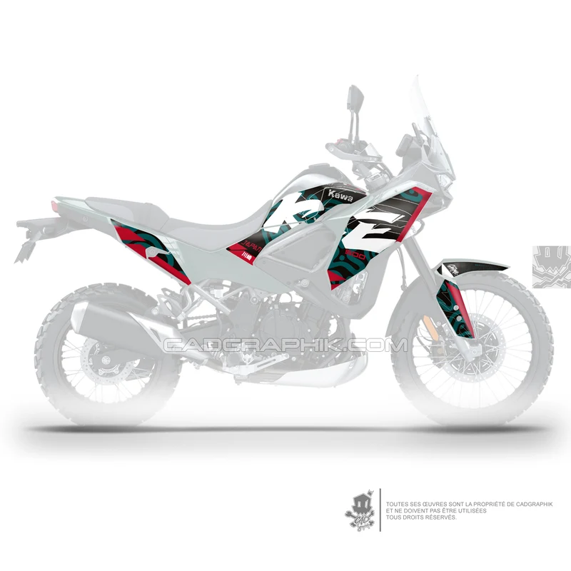 KIT DÉCO KAWASAKI KLE 500 KAWA GEKKO