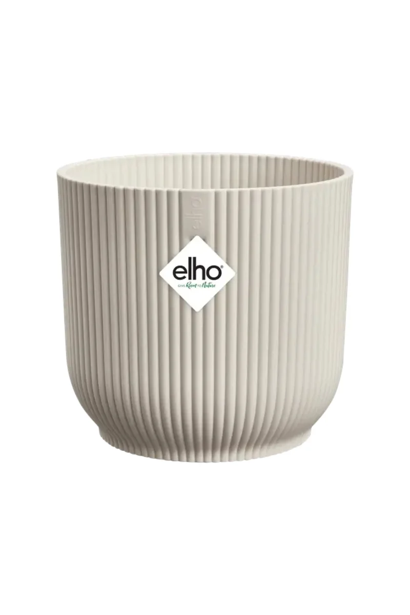 Blumentopf Elho Vibes Fold Rund 14 cm Leinenweiß
