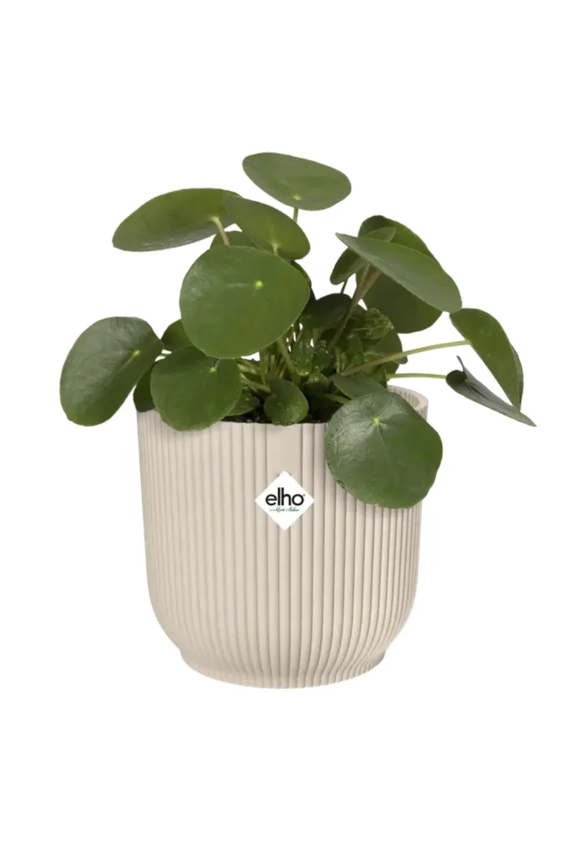 Blumentopf Elho Vibes Fold Rund 14 cm Leinenweiß