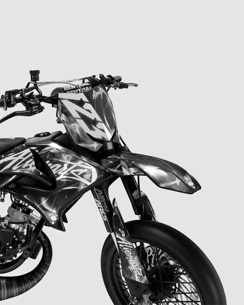 PLASMA - Kit deco YAMAHA DT 50cc - Blanc
