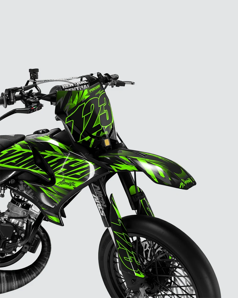 NEMESIS - Kit deco YAMAHA DT 50cc - Vert
