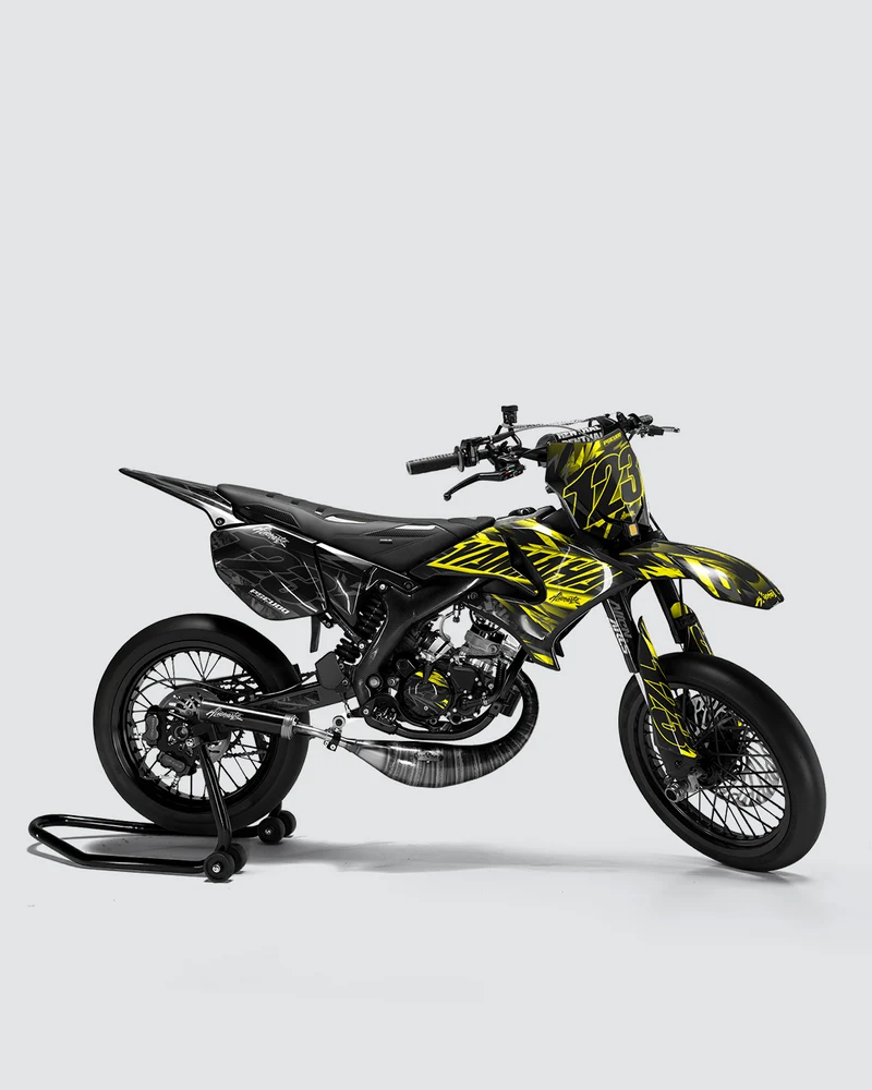 NEMESIS - Kit deco YAMAHA DT 50cc - Jaune
