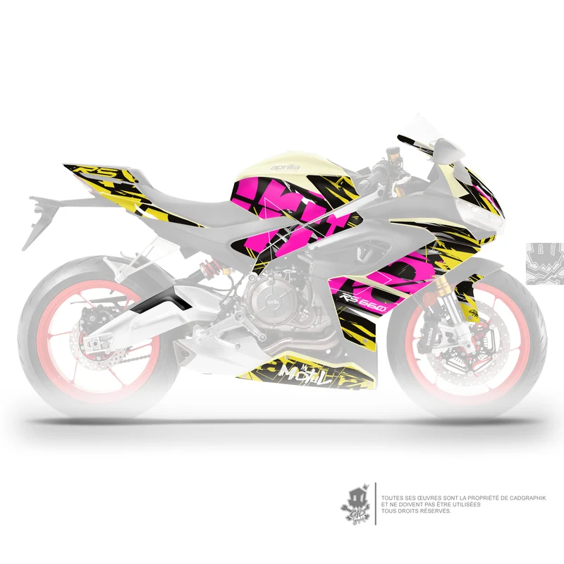 APRILIA KIT DÉCO - RS 660 - 101 PINK - ONLY 50
