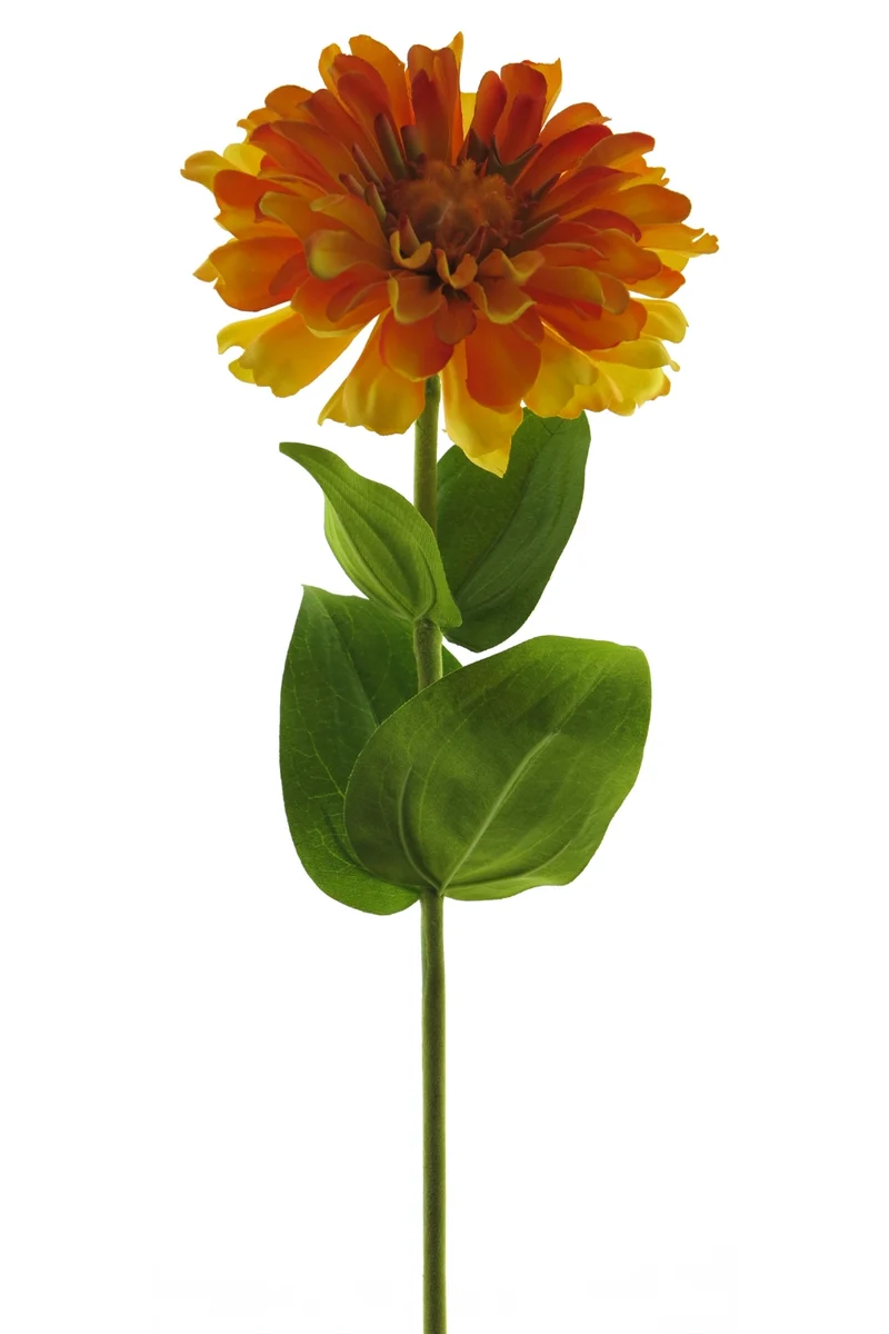 Zinnie Kunstblume 58 cm Gelb