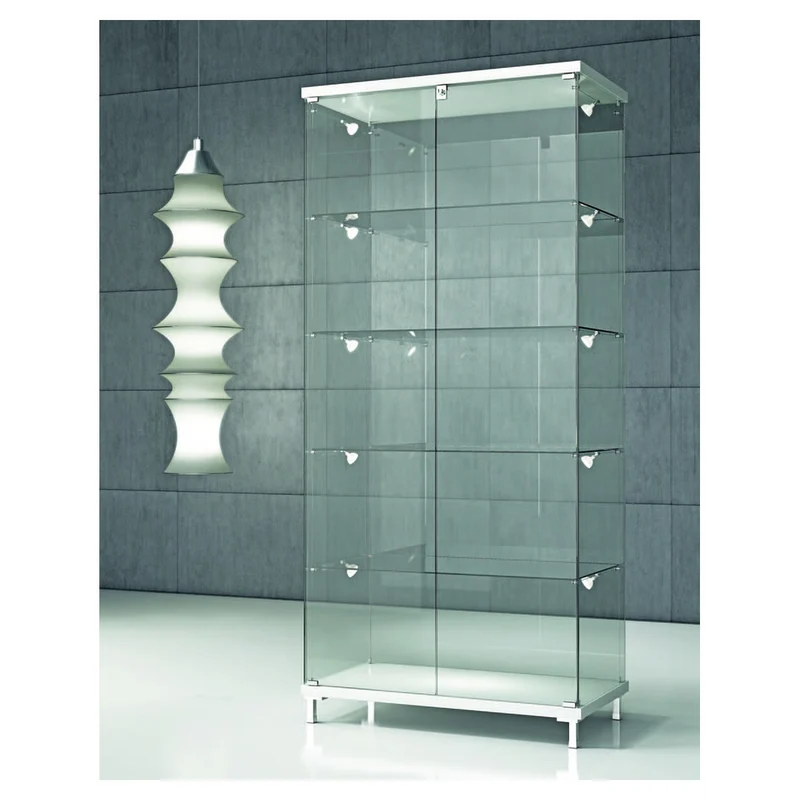 Casa Padrino Luxus Ladenvitrine 85 x 45 cm H. 190 cm - Ladeneinrichtung - Boutique Möbel - Made in Italy