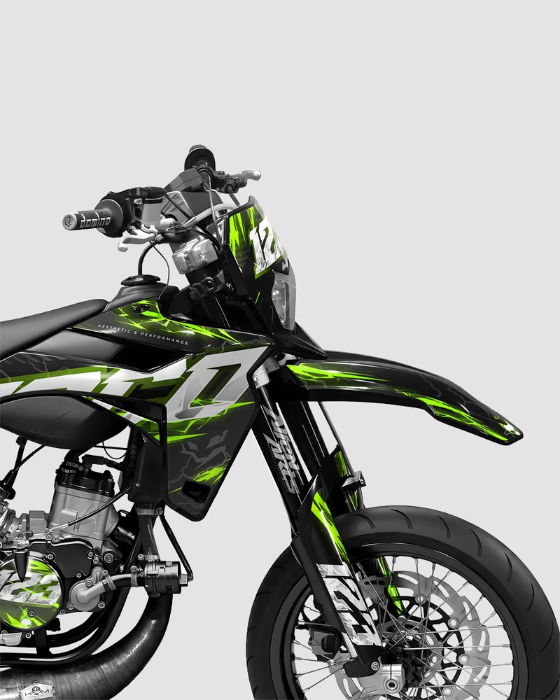 STORMX - Kit deco SHERCO 50cc - Vert