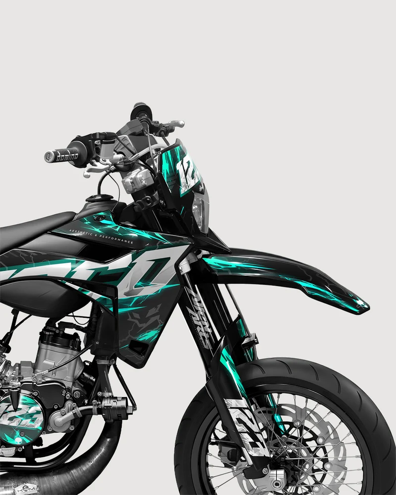 STORMX - Kit deco SHERCO 50cc - Turquoise