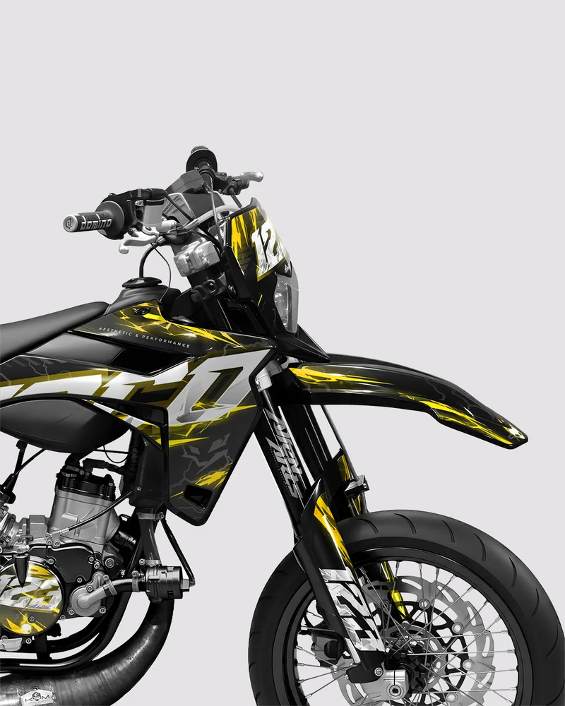STORMX - Kit deco SHERCO 50cc - Jaune