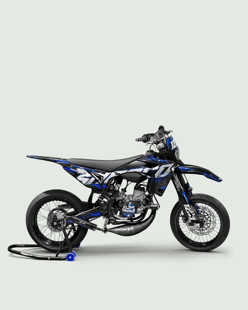 STORMX - Kit deco SHERCO 50cc - Bleu
