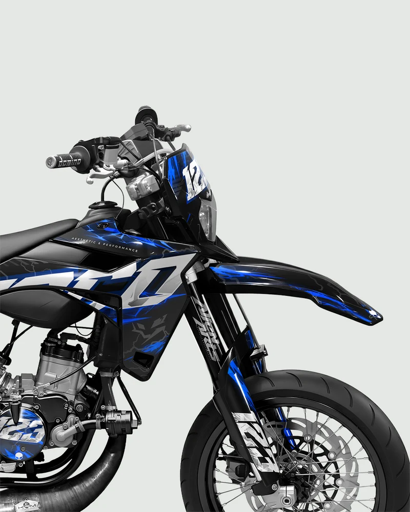 STORMX - Kit deco SHERCO 50cc - Bleu