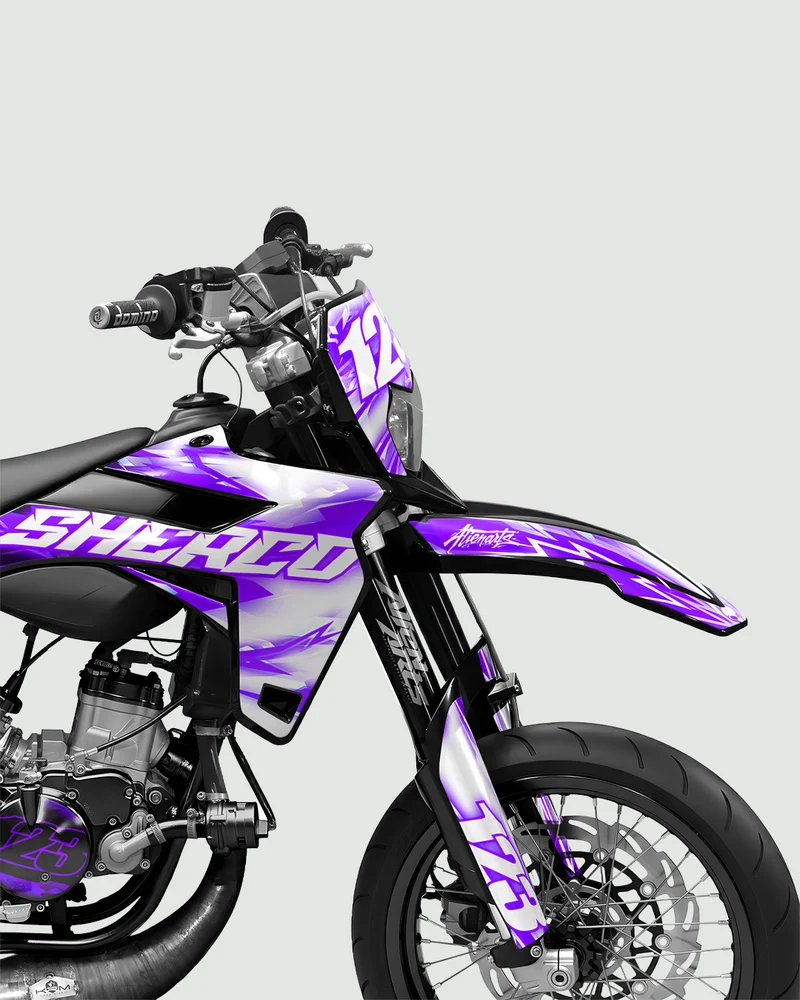 RUSH - Kit deco SHERCO 50cc - Violet