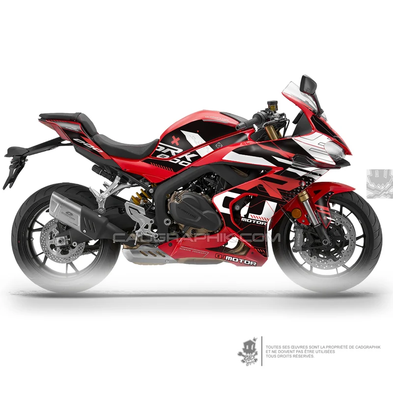QJMOTOR KIT DÉCO - SRK 800 RR - RACE SPEED RED
