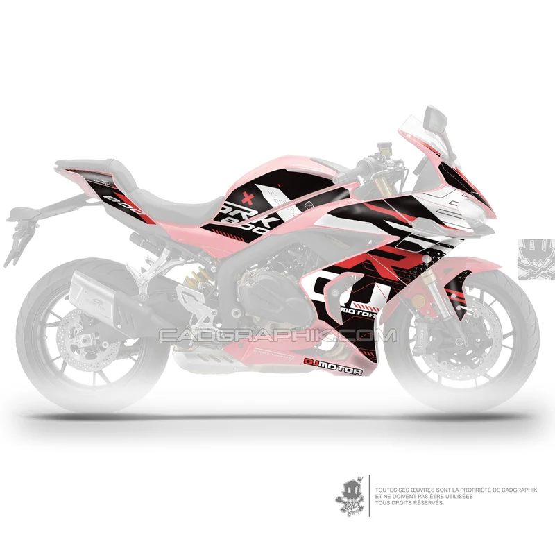 QJMOTOR KIT DÉCO - SRK 800 RR - RACE SPEED RED