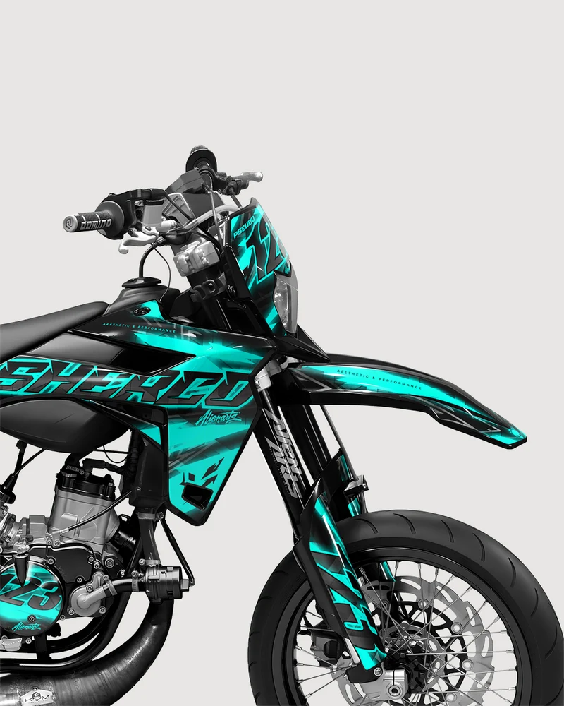 RAZOR - Kit deco SHERCO 50cc - Turquoise