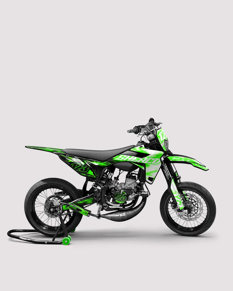 RUSH - Kit deco SHERCO 50cc - Vert