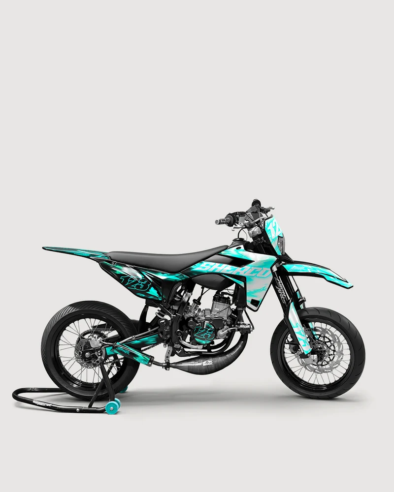 RUSH - Kit deco SHERCO 50cc - Turquoise