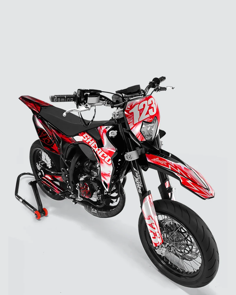 RUSH - Kit deco SHERCO 50cc - Rouge