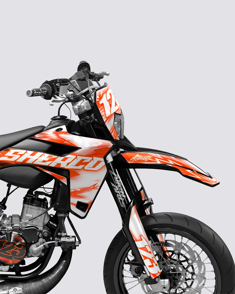 RUSH - Kit deco SHERCO 50cc - Orange