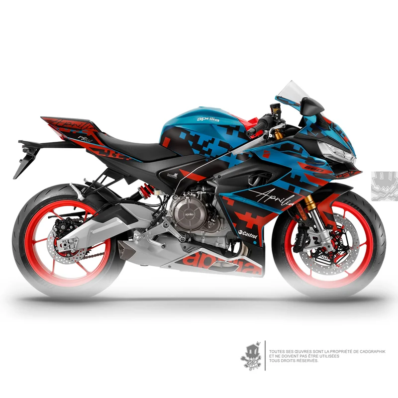 APRILIA KIT DÉCO - RS 660 - PIX -MARLIN RED- ONLY 50