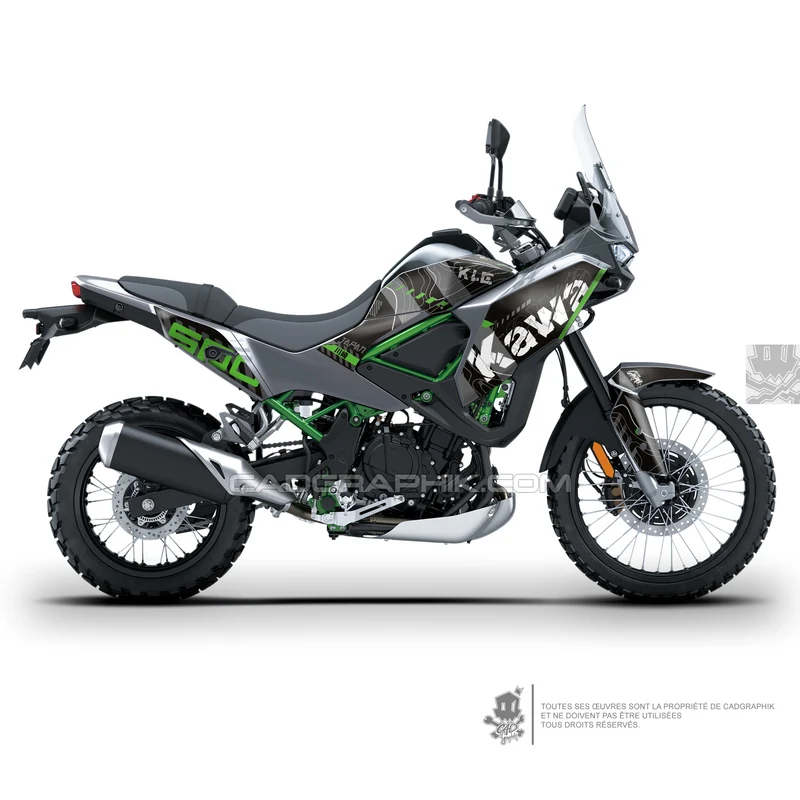 KIT DÉCO KAWASAKI KLE 500 KAWA GREEN