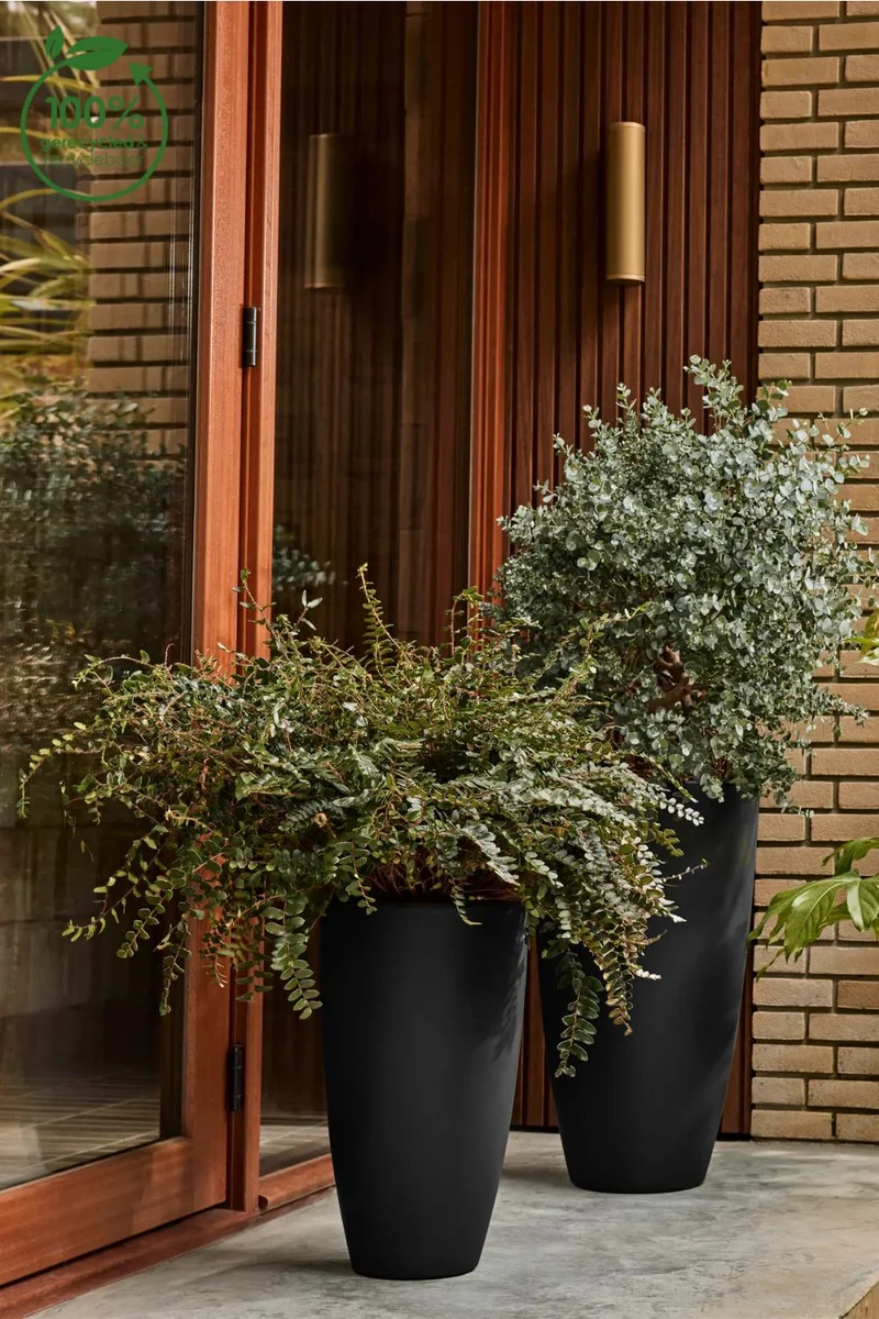 Blumentopf Elho June Round High 30 cm Schwarz