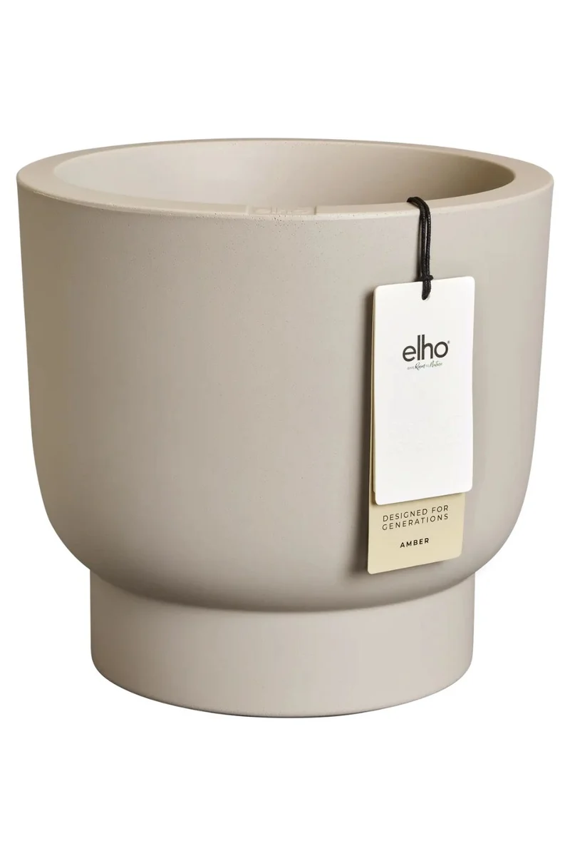 Blumentopf Elho Amber Grail 30 cm Balanced Beige