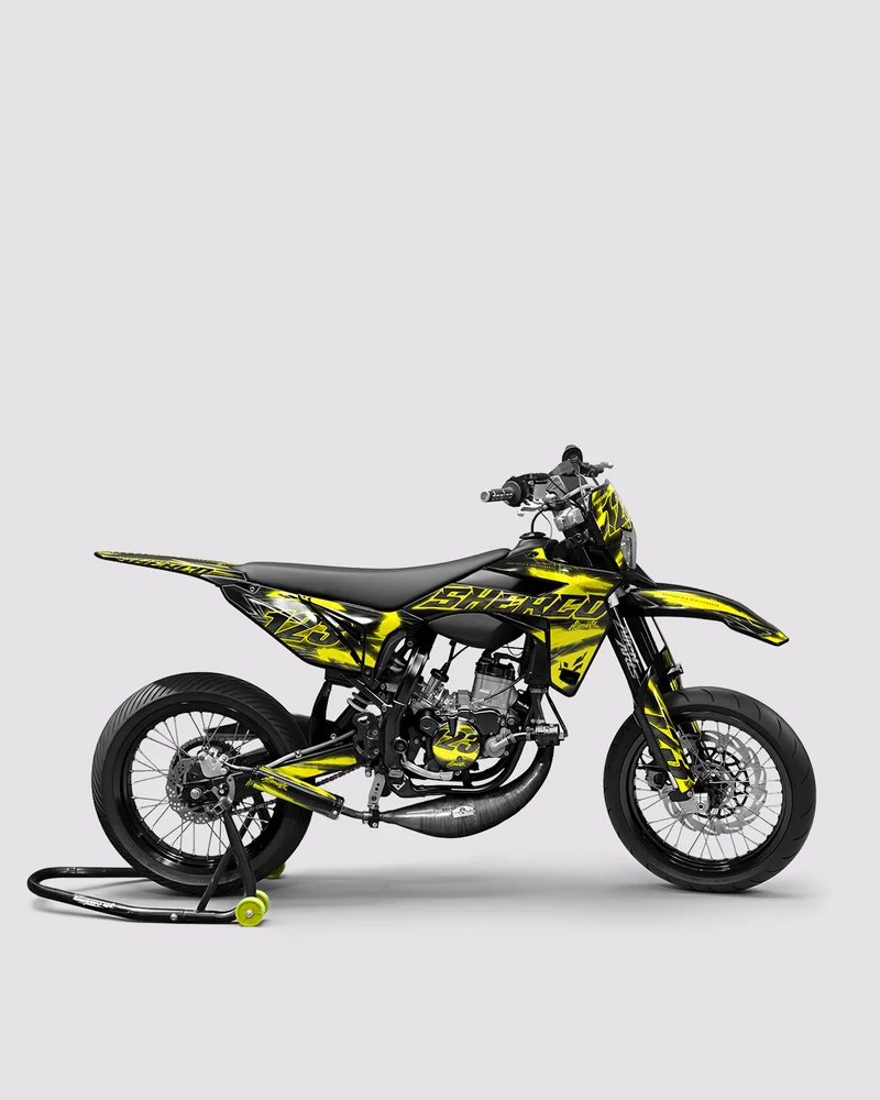 RAZOR - Kit deco SHERCO 50cc - Jaune