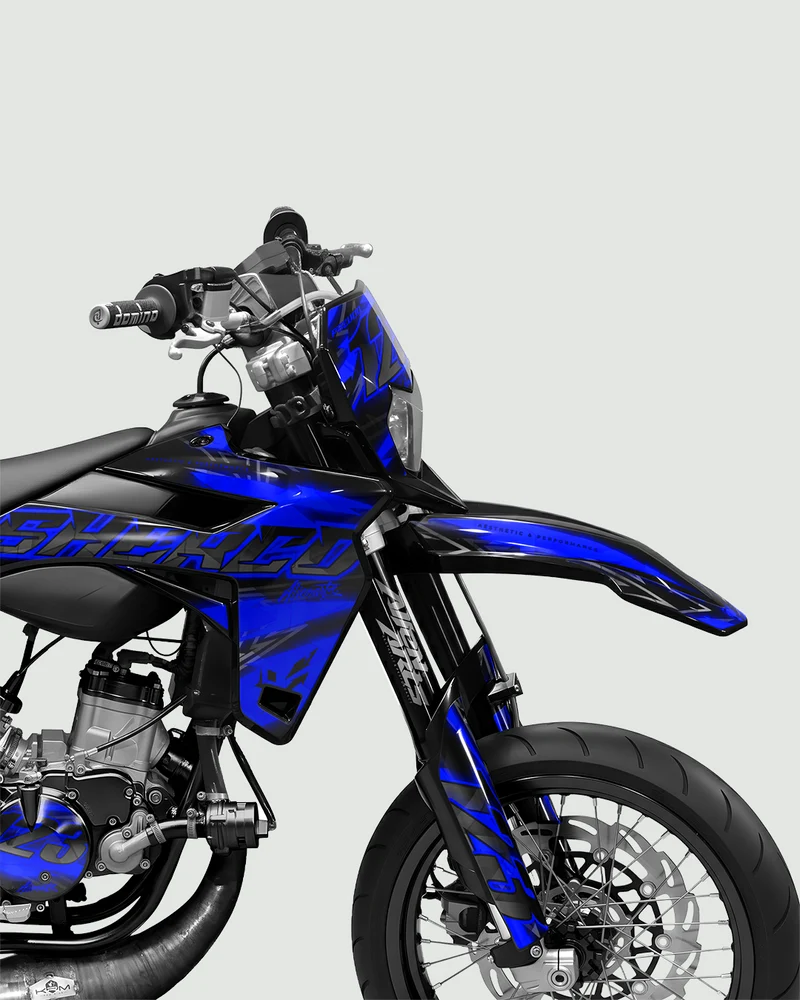 RAZOR - Kit deco SHERCO 50cc - Bleu