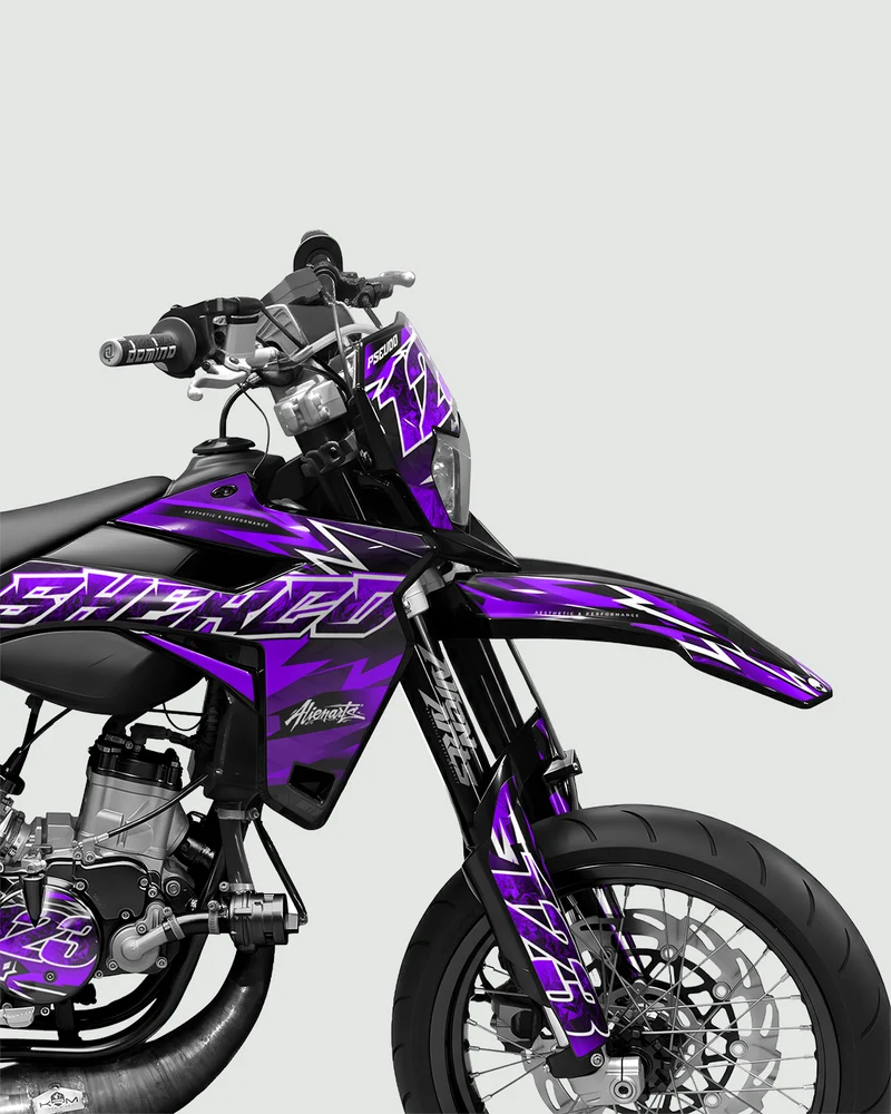 RAMPAGE - Kit deco SHERCO 50cc - Violet