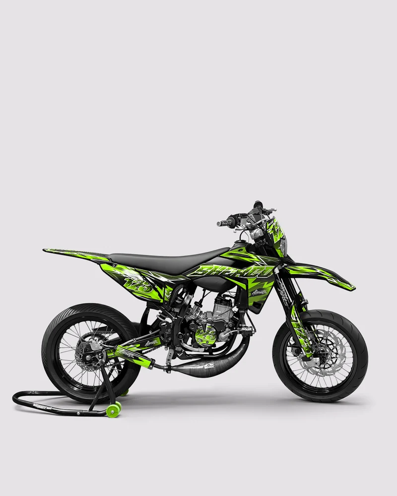 RAMPAGE - Kit deco SHERCO 50cc - Vert