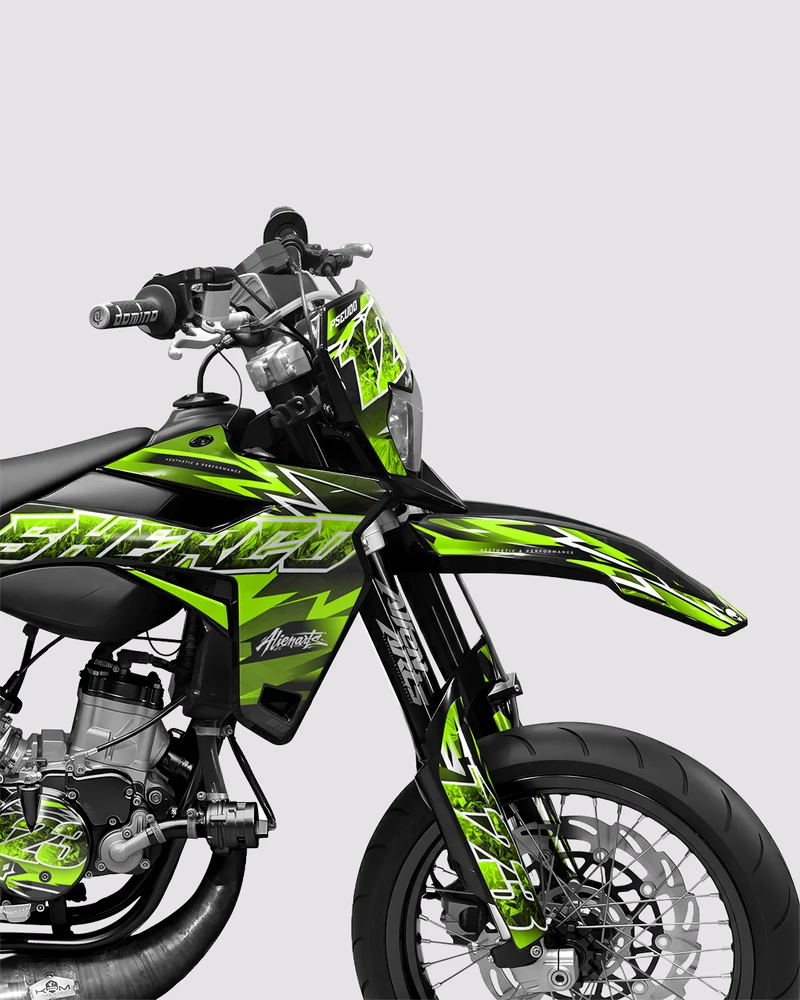 RAMPAGE - Kit deco SHERCO 50cc - Vert