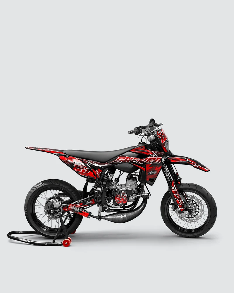 RAMPAGE - Kit deco SHERCO 50cc - Rouge